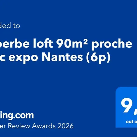 公寓 Superbe Loft 90m² Proche Parc Expo 南特